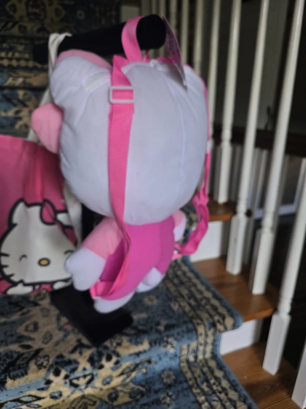Hello Kitty Pink Plush Doll with Pink & White Tote